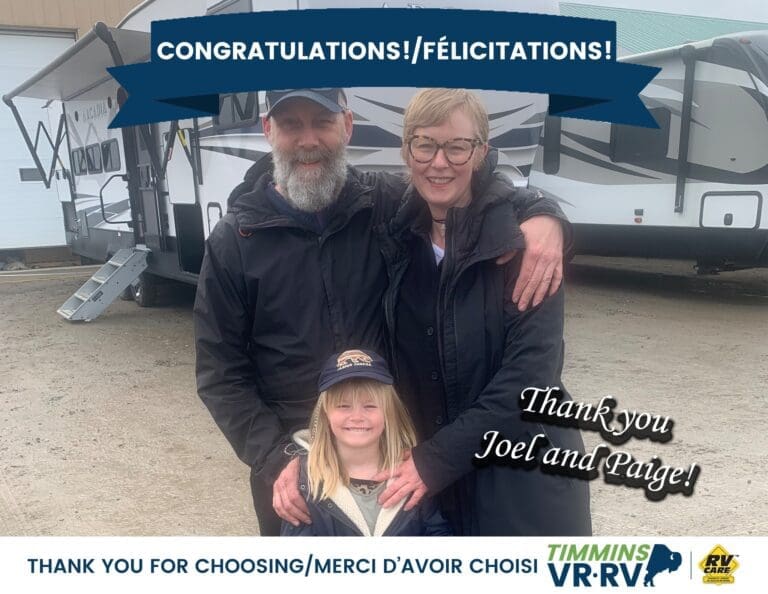 Happy Campers – a satisfied Timmins RV customer