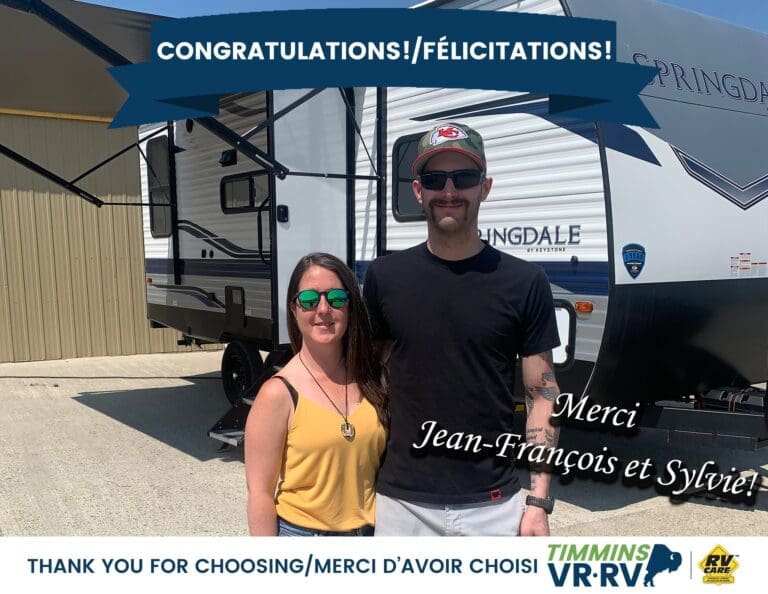 Happy Campers – a satisfied Timmins RV customer