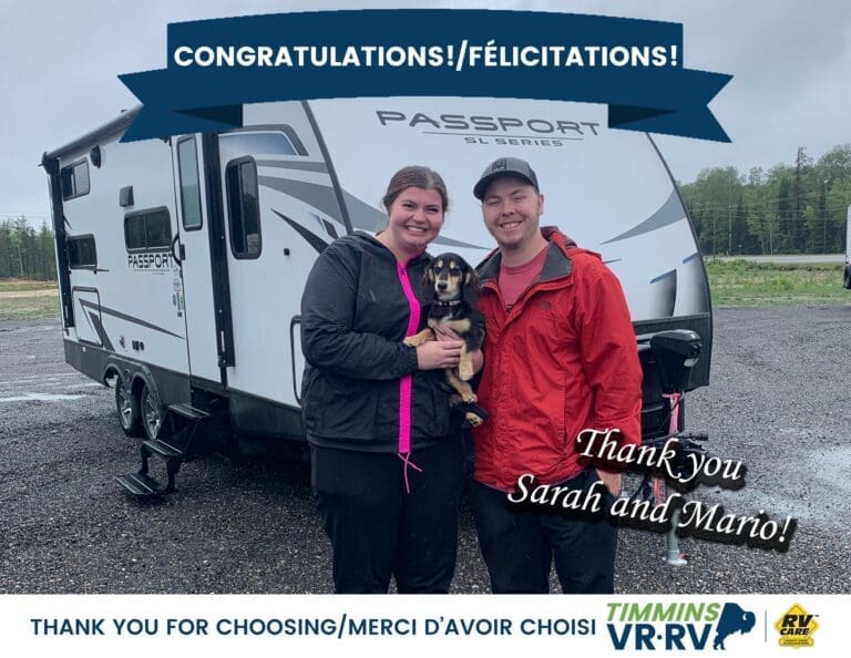Happy Campers – a satisfied Timmins RV customer