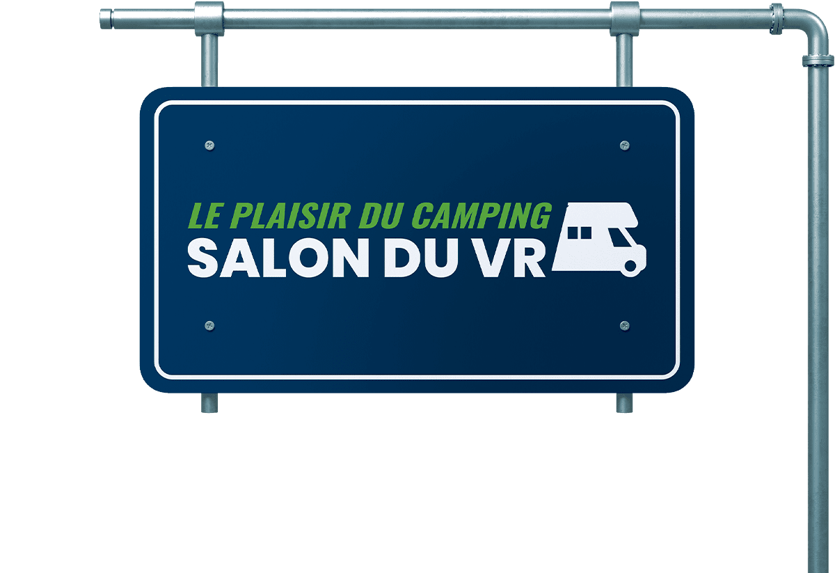 Le plaisir du camping : Salon du VR 2024 – Street Sign Mockup FR min