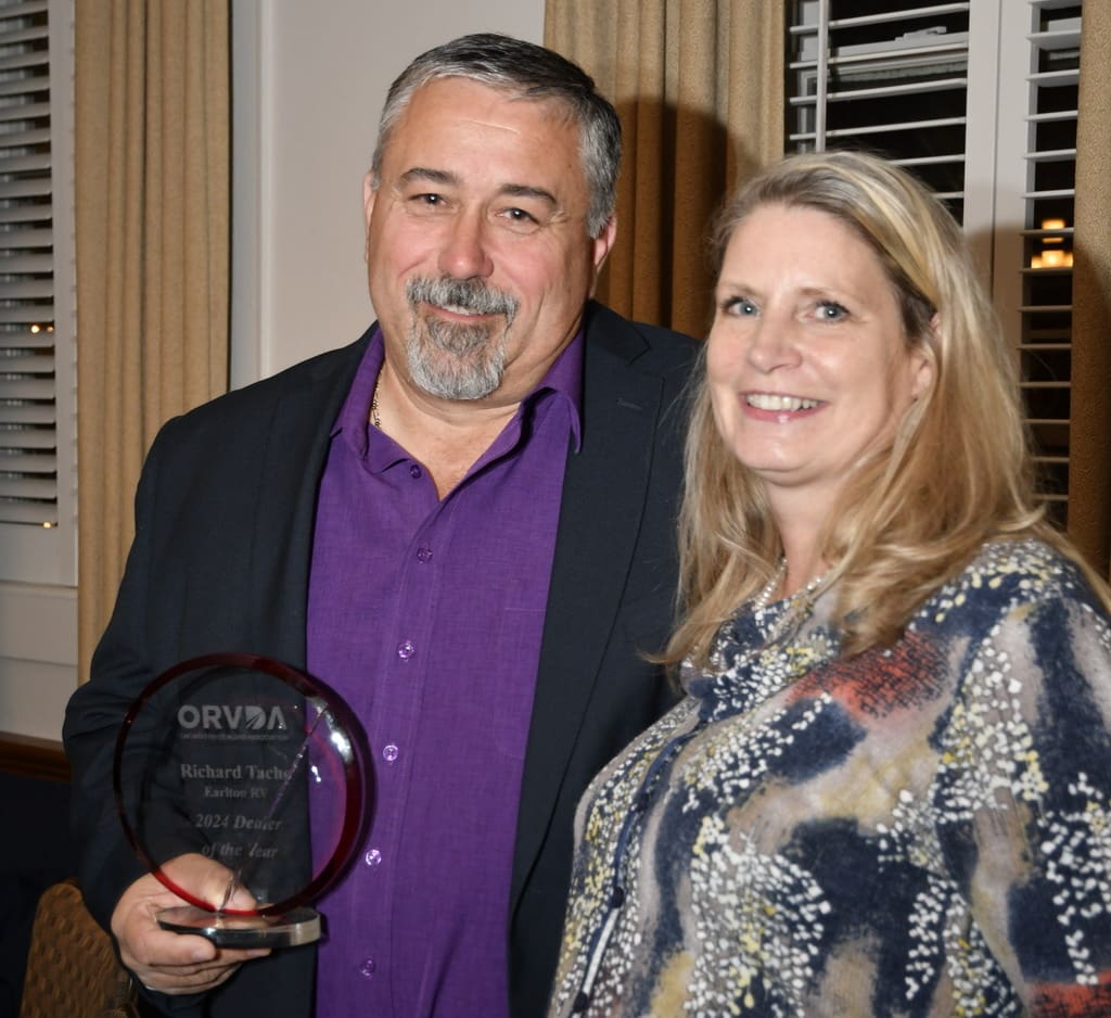 RICHARD TACHÉ WINS ORVDA DEALER OF THE YEAR 2024 AWARD – Richard and Valerie